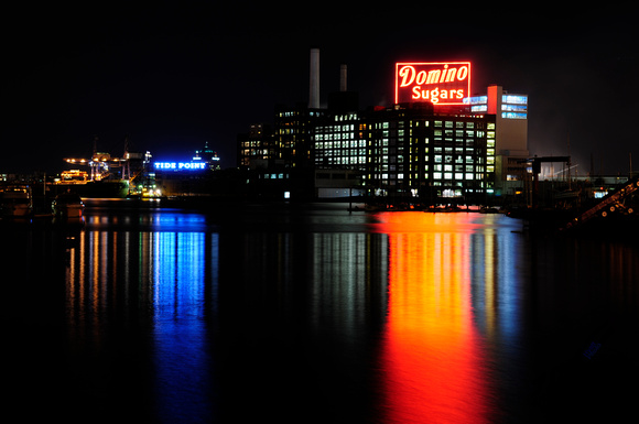 Baltimore Maryland, USA Harbor at Night