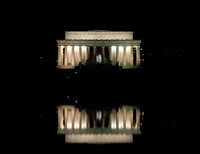 Lincoln and Reflecting Pool at Night, Washington, D.C.
